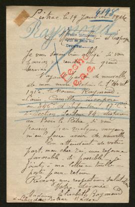 Expediente de Louis Camille Raymond