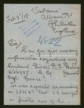 Expediente de R. S. Ponting