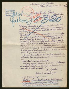 Expediente de Louis Gaston