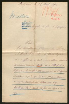 Expediente de Lucien Edmond Muller
