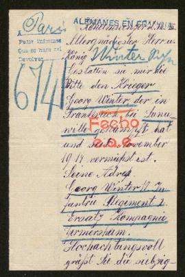 Expediente de Georg Winter