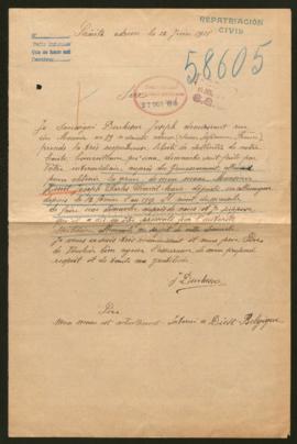 Expediente de Joseph Charles Clément Marie Henet