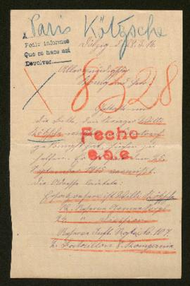 Expediente de Willi Kötzsche