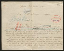 Expediente de Louis Honoré Barbe