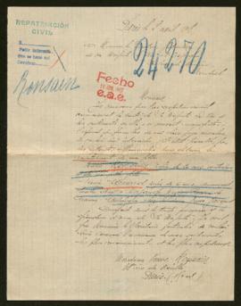 Expediente de la familia Ronsain Renard