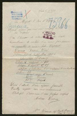 Expediente de Eugène Désiré Dureux