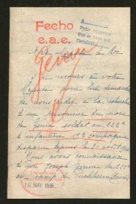 Expediente de Joseph Genin