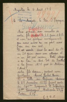 Expediente de Marcel Hubert Xavier Guillaume