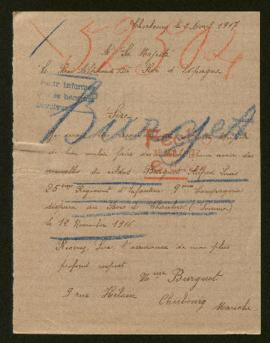 Expediente de Alfred Louis Burguet