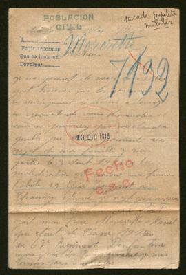 Expediente de la familia de Léon Morcrette y de Marcel Morcrette