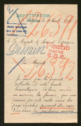 Expediente de la familia Germain-Dessain y Jeanne Despretz