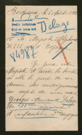 Expediente de Georges Armand Delage