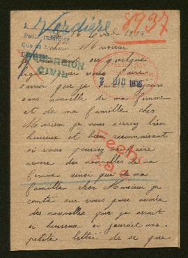 Expediente de la familia Verdière-Lespagnol