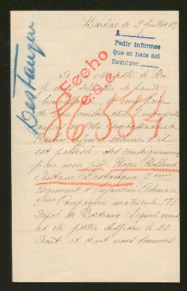 Expediente de Roger Antoine Roland Destanque