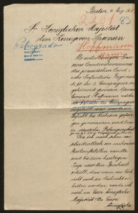 Expediente de Conrad Hoffmann