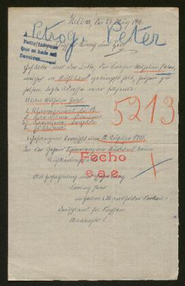 Expediente de Wilhelm Peter