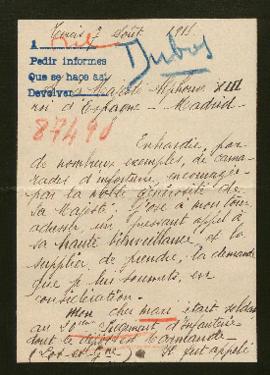 Expediente de Louis Victor Dubos