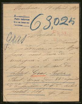 Expediente de Prosper Paul Léon Gras