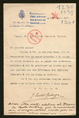 Expediente de Raniero della Gherardesca, Lodovico Poschi Neuroni y Fulco Torrigiani