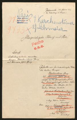 Expediente de Georg Kerschensteiner y Johann Georg Lehmeier