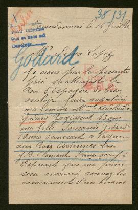 Expediente de la familia Godar Rogissart