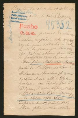 Expediente de Henri Malachier