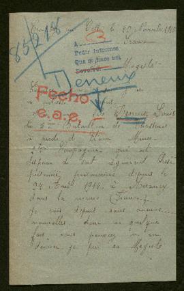 Expediente de Louis Deneux