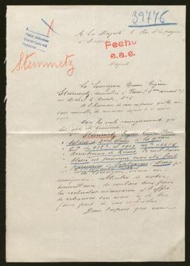 Expediente de Eugène Lucien Henri Steinmetz