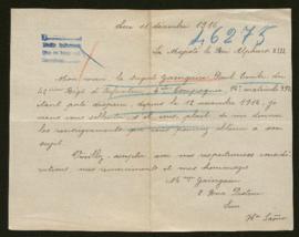 Expediente de Paul Emile Gaingaire