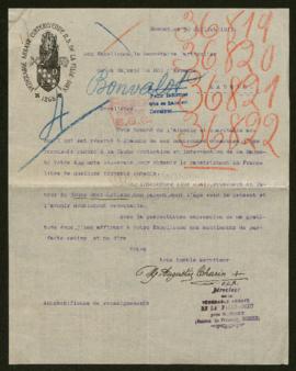 Expediente de monsieur Bonvalot, la familia Estiévenart Tailliez, Paul Leblanc Leclercq y Joseph ...