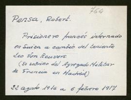 Expediente de Robert Pensa
