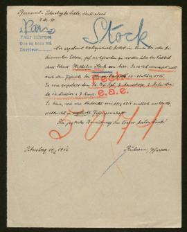 Expediente de Wilhelm Stock