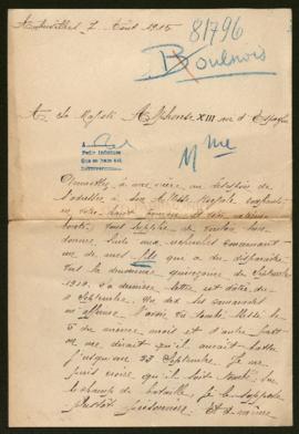 Expediente de Alphonse Alexandre Boulnois