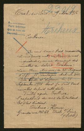 Expediente de Lucien Henri Marceau Tréheux