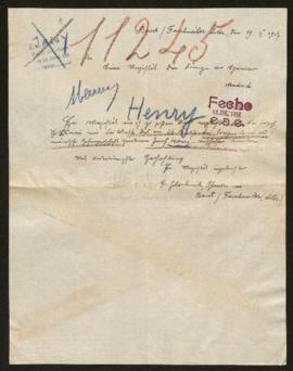 Expediente de Josef Henry