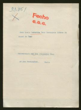 Expediente de Jean Louis Labarthe