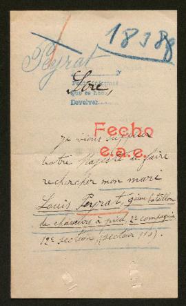 Expediente de Louis Peyrat