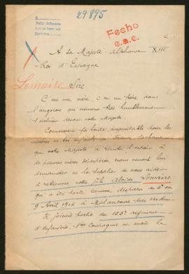 Expediente de Alcide Lemaire