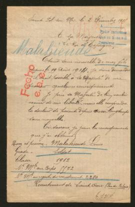 Expediente de Louis Malahieude