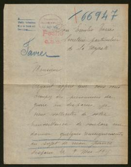 Expediente de Jules Favier