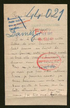 Expediente de Hortense Damez Labouré