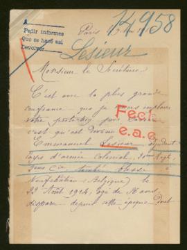 Expediente de Emmanuel Lesieur