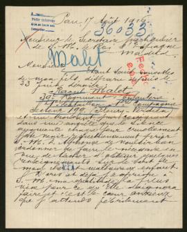 Expediente de Raoul Malet