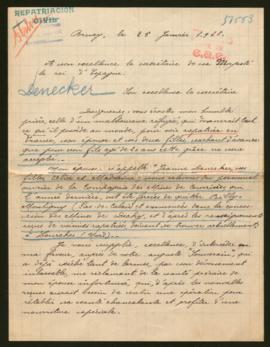 Expediente de la familia de Hippolyte Denecker