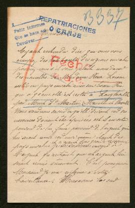 Expediente de madame Pierre Loison y monsieur Loison