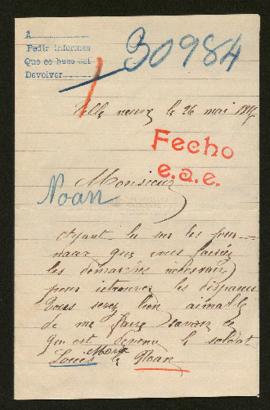 Expediente de Louis Marie Noan