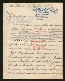 Expediente de Lucien Déhais