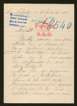 Expediente de Jules Henri Durand