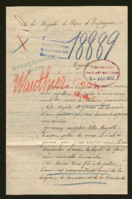 Expediente de Alexandre Constant Wauthier