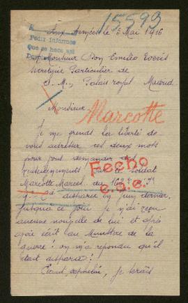 Expediente de Marcel Marcotte